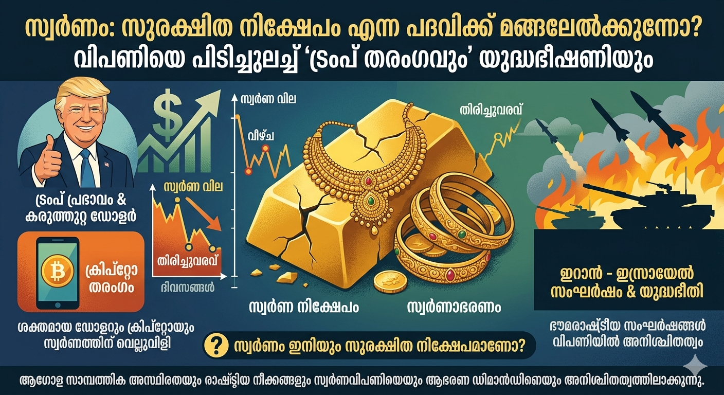 കുത്തനെയുള്ള കയറ്റിറക്കങ്ങൾ: സ്വർണം ഇനിയും ഒരു സുരക്ഷിത നിക്ഷേപമാണോ?